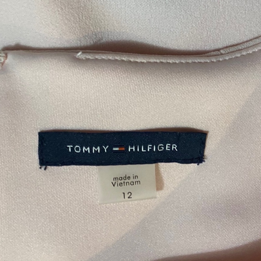 Tommy Hilfiger Women's Pink Black White Striped Sleeveless Sheath Dress Size 12 - Picture 5 of 10